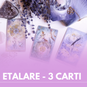 Etalare cu 3 carti in Tarot