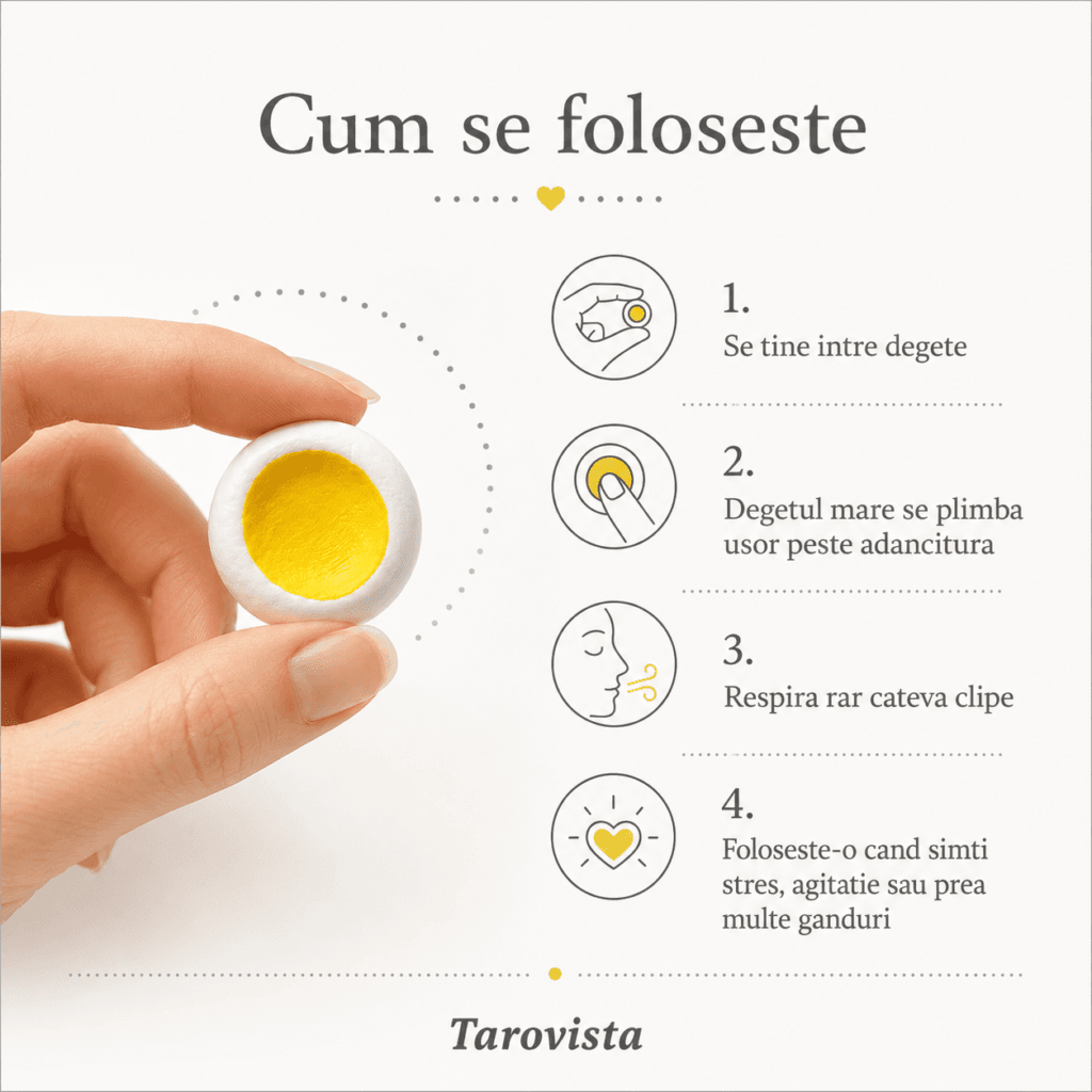 Worry stone galben