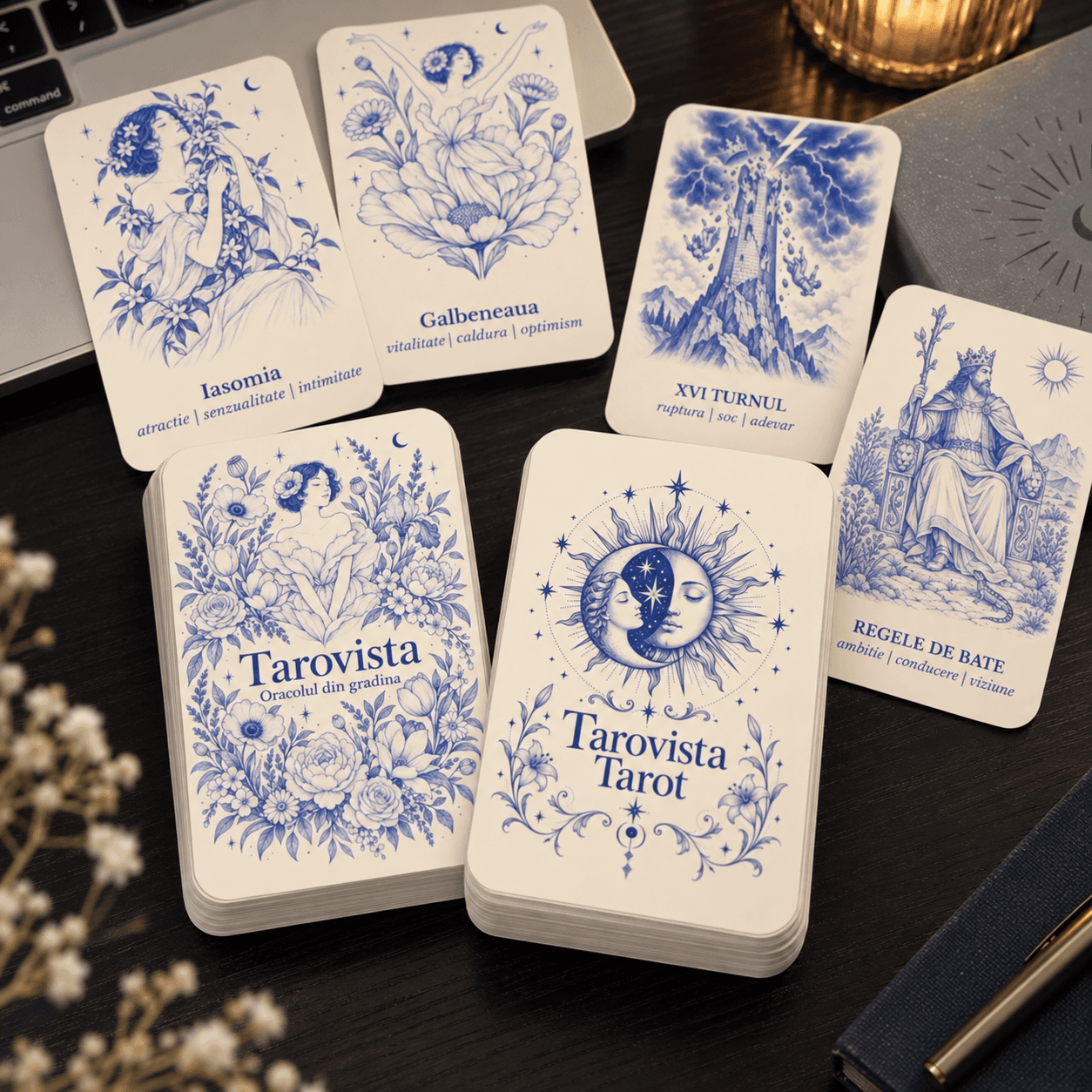 Set Tarovista Tarot + Oracolul din gradina, 2 pachete